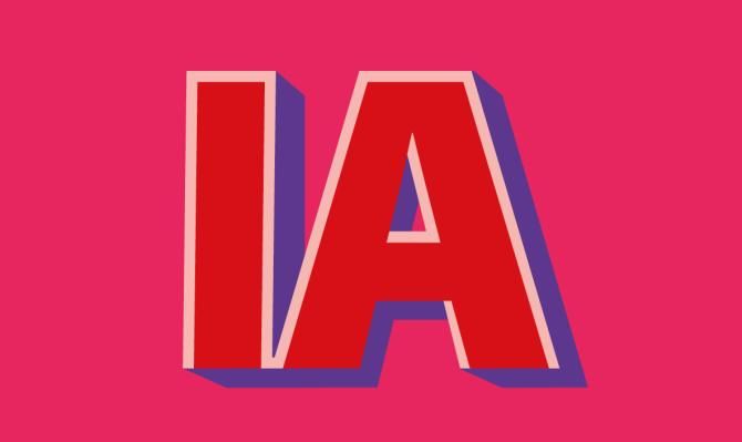 Imagen con las siglas "IA" para ilustrar el dosier sobre inteligencia artificial del IM05 2026