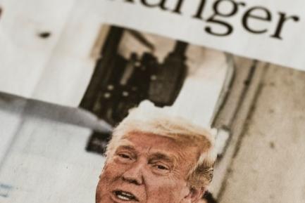 Detalle de Donald Trump en la portada de The New York Timpes. Photo by Markus Spiske on Unsplash